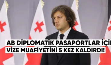 Kobakhidze: AB diplomatik pasaportlar için vize muafiyetini 5 kez kaldırdı