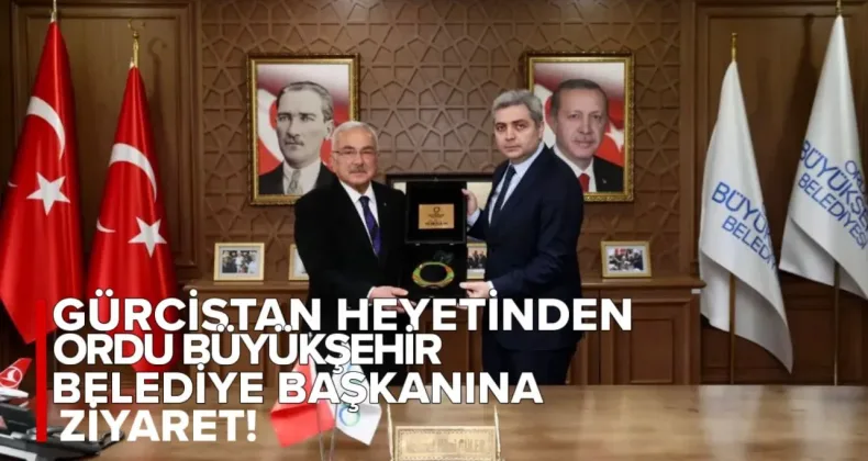 Gürcistan Heyetinden Türkiye’nin Ordu Büyükşehir Belediye Başkanı Hilmi Güler’e Ziyaret