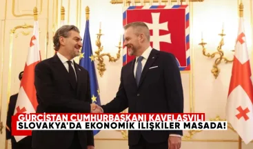 Gürcistan Cumhurbaşkanı Mihail Kavelaşvili Slovakya’da: Ekonomik ilişkiler masada