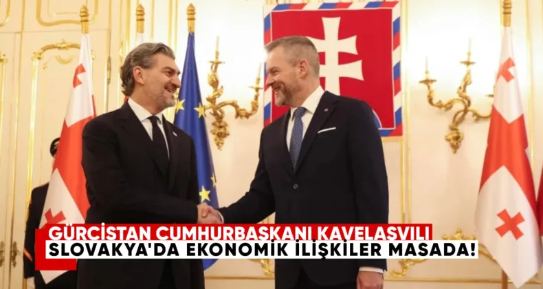 Gürcistan Cumhurbaşkanı Mihail Kavelaşvili Slovakya’da: Ekonomik ilişkiler masada