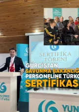 Gürcistan Savunma Bakanlığı Personeline Türkçe Sertifikası