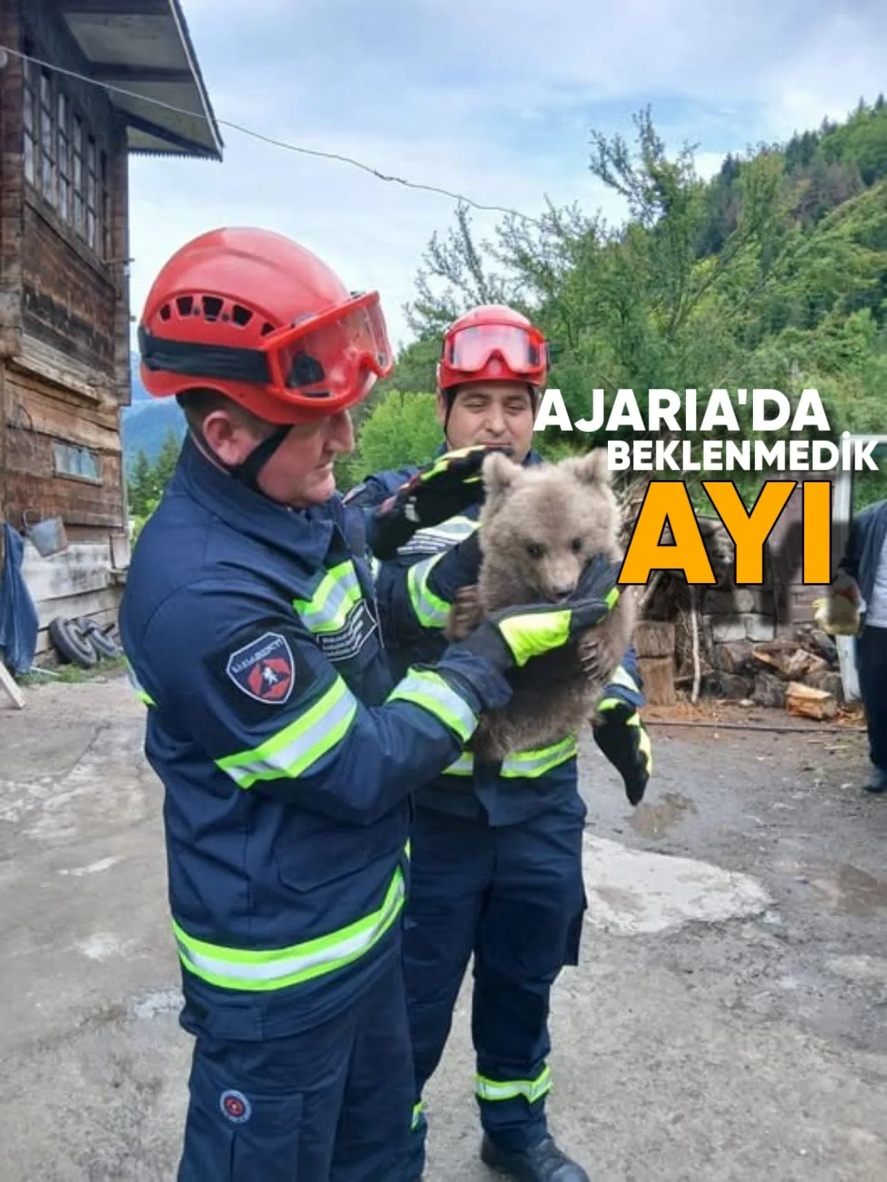Ajaria’nın yüksek dağlık bölgesindeki bir köyün sakinleri, dün çok beklenmedik bir misafir ağırladı