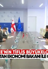 Türkiye’nin Tiflis Büyükelçisi Mustafa Türker Arı, Gürcistan Ekonomi ve Sürdürülebilir Kalkınma Bakanı Mariam Kvrivishvili ile bir araya geldi.