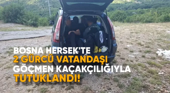 Bosna Hersek’te, iki Gürcü vatandaşı, göçmen kaçakçılığı yaptıkları şüphesiyle tutuklandı.