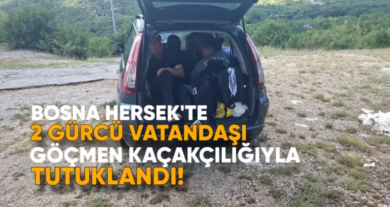 Bosna Hersek’te, iki Gürcü vatandaşı, göçmen kaçakçılığı yaptıkları şüphesiyle tutuklandı.