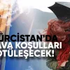 Ulusal Çevre Ajansı, Doğu Gürcistan’da önümüzdeki saatlerde hava koşullarının kötüleşeceğini duyurdu.