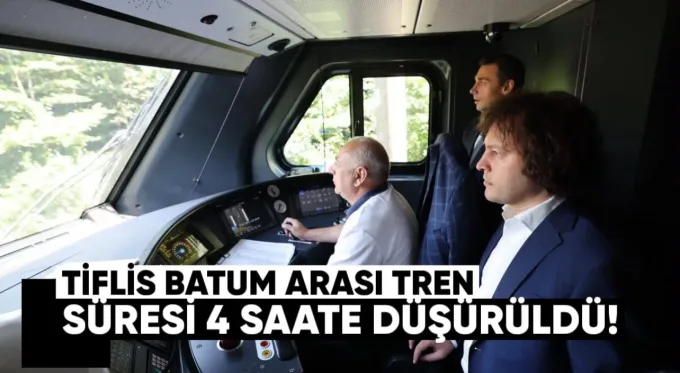 Gürcüstan Demiryolları, Tiflis ile Batum arasındaki yolcu trenlerinin seyahat süresini beş buçuk saatten dört saate düşürdü