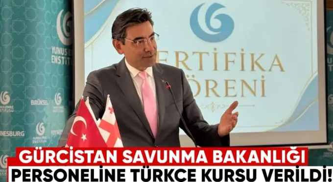 Gürcistan Savunma Bakanlığı personeline Türkçe kursu