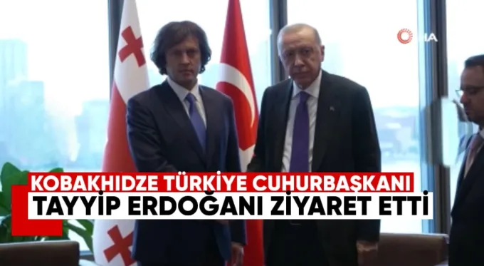 Kobakhidze Türkiye Cumhurbaşkanı Erdoğan’ı Ziyaret Etti