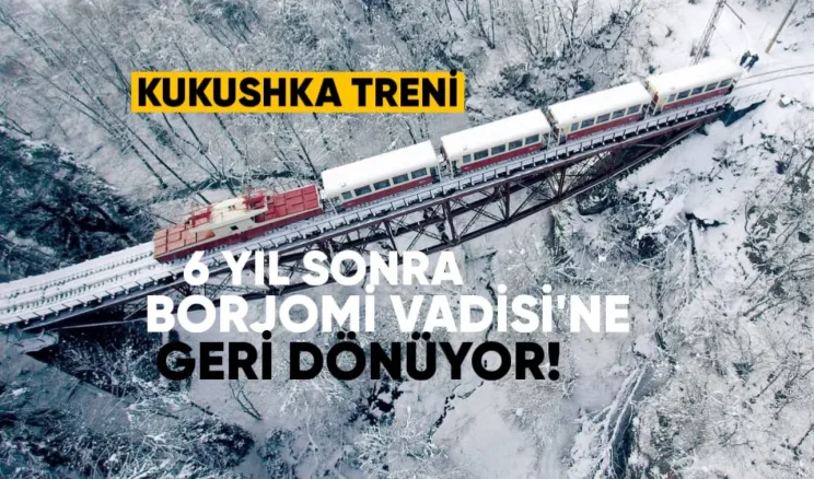 Altı yıl aradan sonra, ünlü “Kukushka” treni, Borjomi Vadisi’ne geri dönüyor! 🏔️ 🚂