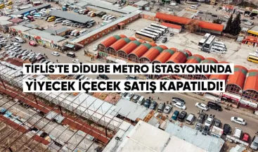 Tiflis’te “Didube” metro istasyonunda, ihlaller nedeniyle üç yiyecek satış noktası kapatıldı.