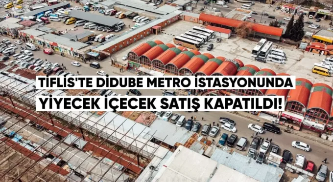 Tiflis’te “Didube” metro istasyonunda, ihlaller nedeniyle üç yiyecek satış noktası kapatıldı.